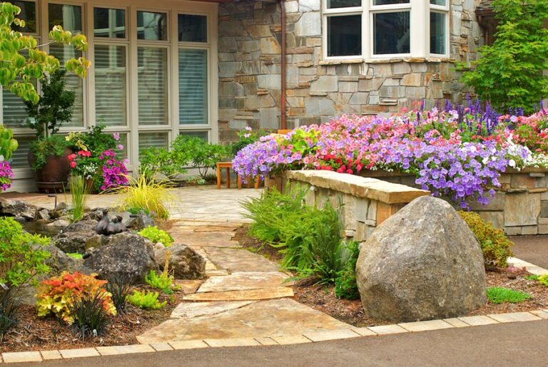 Landscape Ideas For Front Of House With Rocks